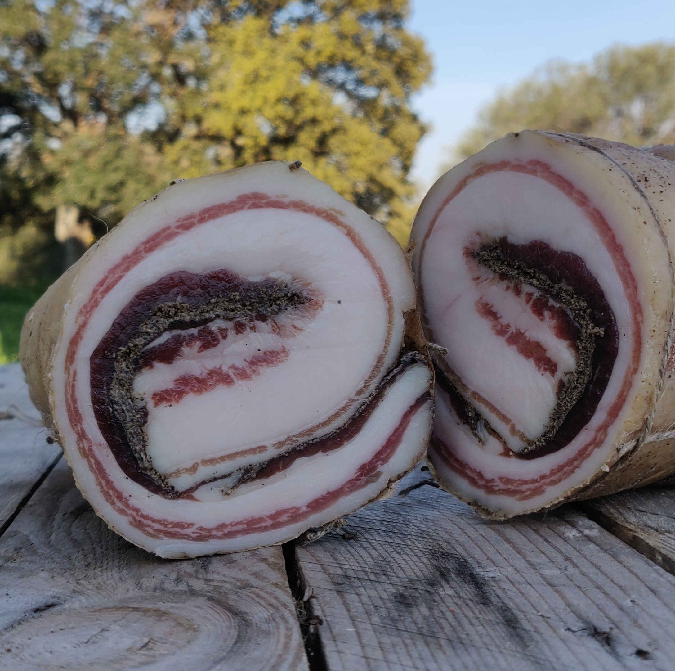 Photo de la panzetta du domaine Baroncia